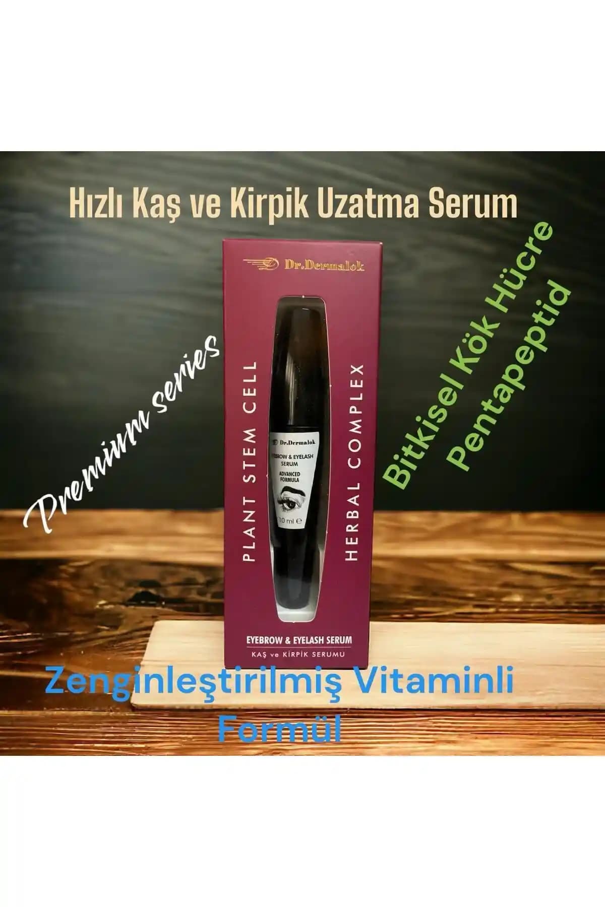 Dr.Dermalok Hızlı Kaş ve Kirpik Uzatan Serum Doğal İçeriklerle Güçlendirilmiş Formül