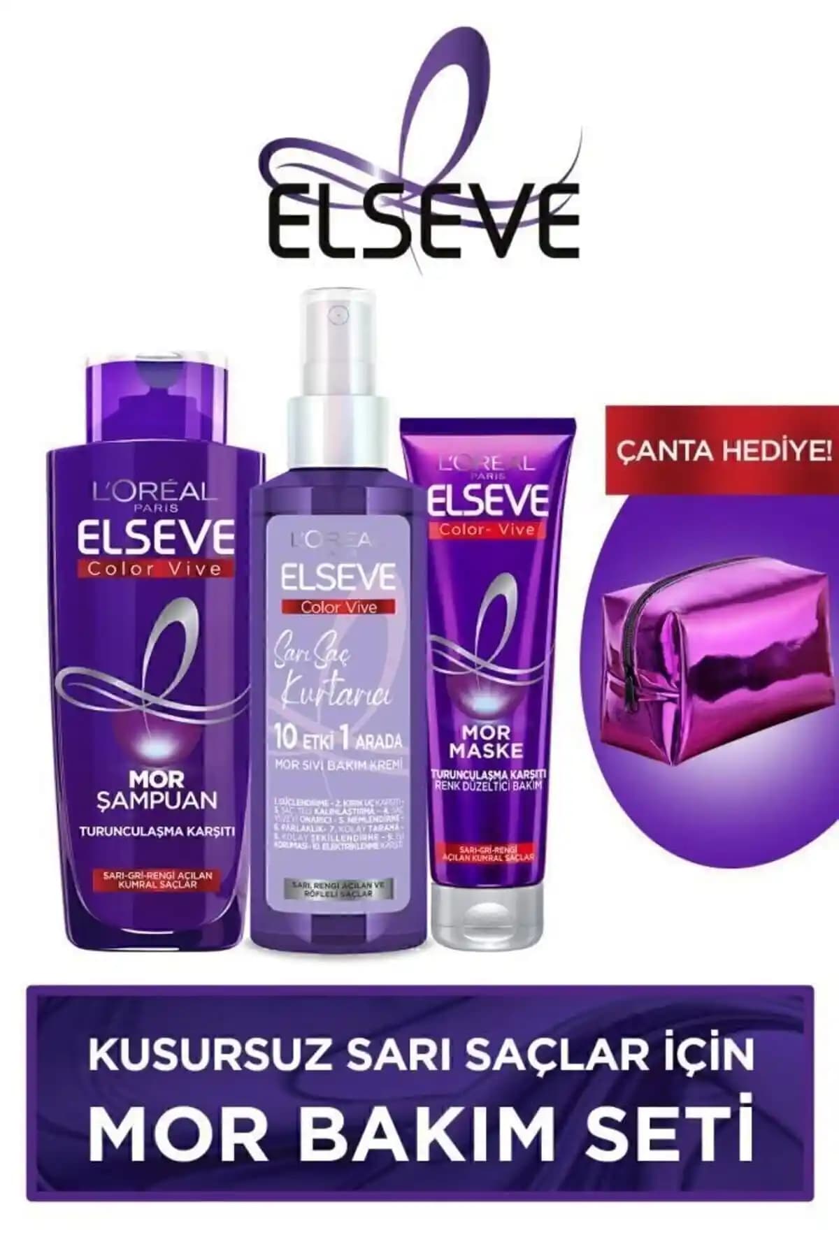 Elseve Sarı Saçlar Mor Bakım Seti: Renk Koruma ve Güçlendirme Çözümü