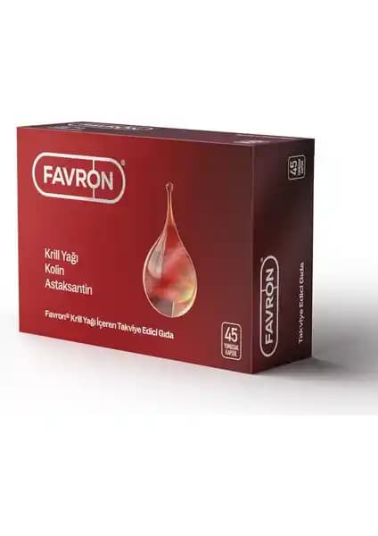 Favron Krill Yağı İçeren Takviye Edici Gıda Sağlıklı Yaşam İçin Doğal Destek