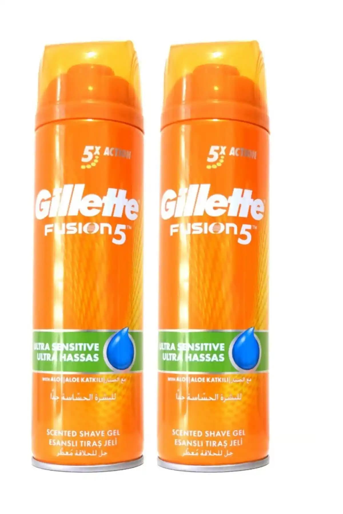 Gillette Fusion Tıraş Jeli Hassas Ciltler İçin 200ml Seti Güvenli ve Konforlu Tıraş Deneyimi