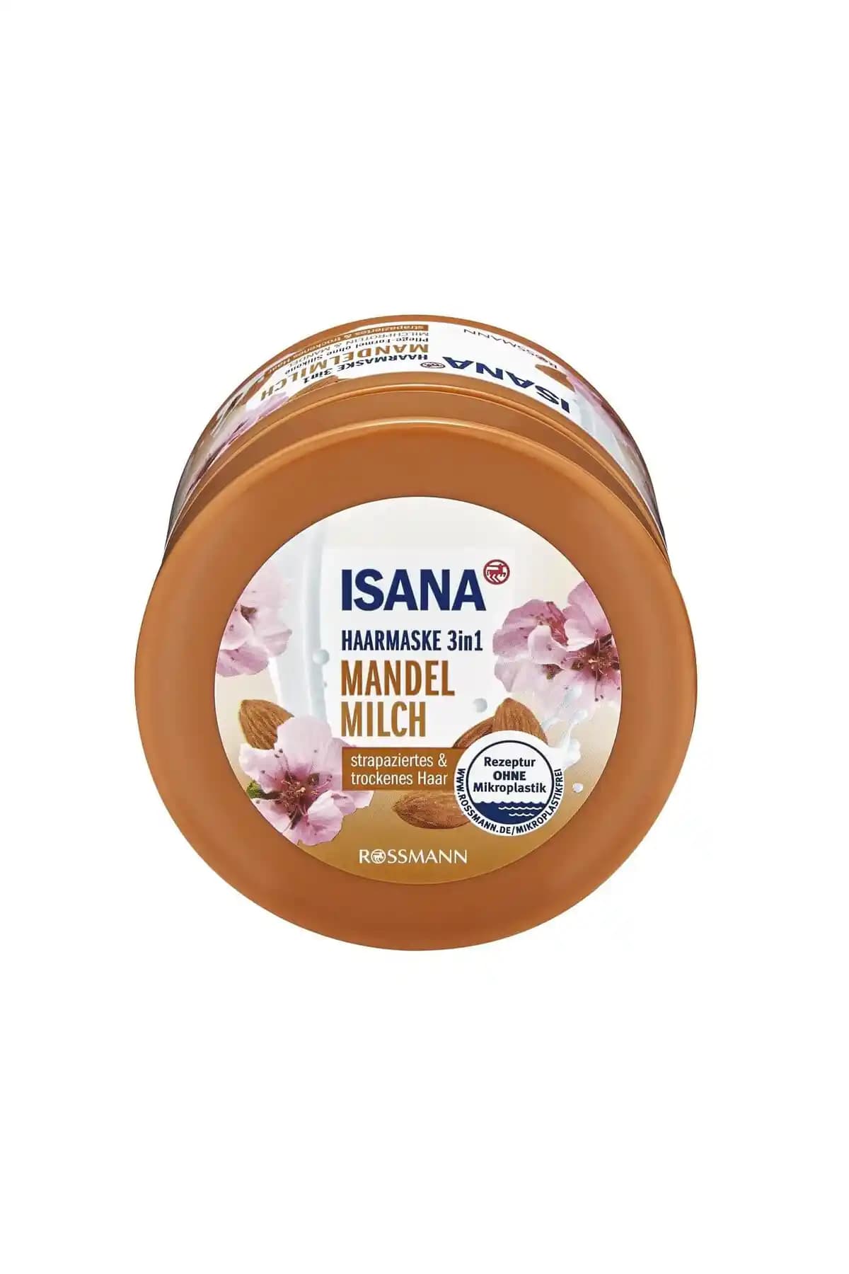 ISANA Badem Yağlı Saç Maskesi Üçü Bir Arada Kuru ve Hasar Görmüş Saçlar İçin Bakım Çözümü