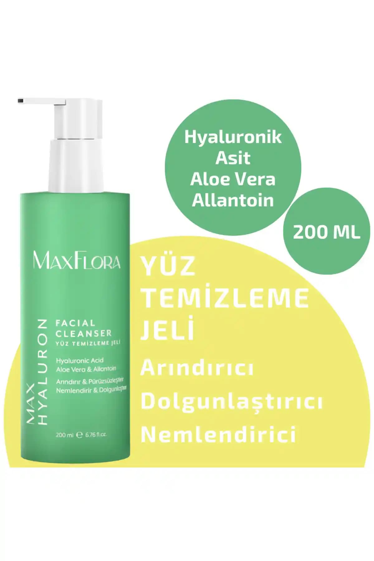 MaxFlora Yüz Yıkama Jeli: Hassas Ciltler İçin Nemlendirici ve Arındırıcı Temizlik Ürünü