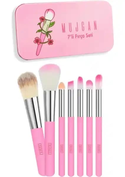 Mujgan 7'li Profesyonel Makyaj Fırça Seti Şık Tasarımı ve Çok Yönlü Kullanımıyla Öne Çıkıyor