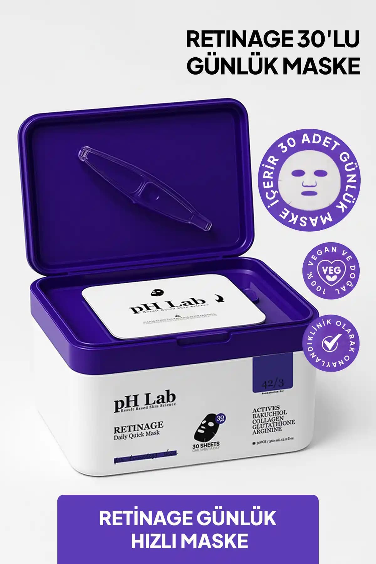 Ph Lab Phlab Retinage Günlük Maske: Kolajen İçeriğiyle Cilt Yenileme ve Gençleştirme