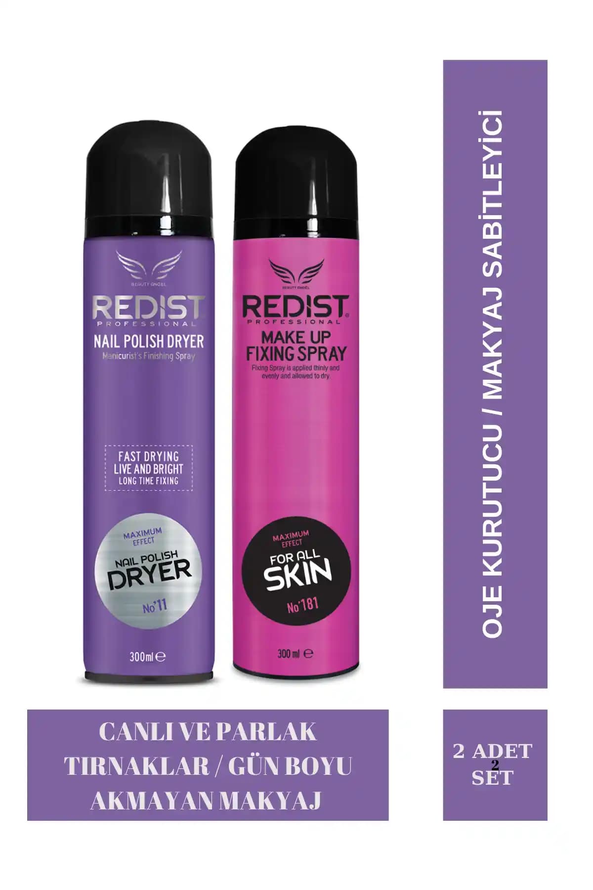 Redist Oje Kurutucu ve Makyaj Sabitleyici Sprey Seti İncelemesi ve Kullanıcı Yorumları