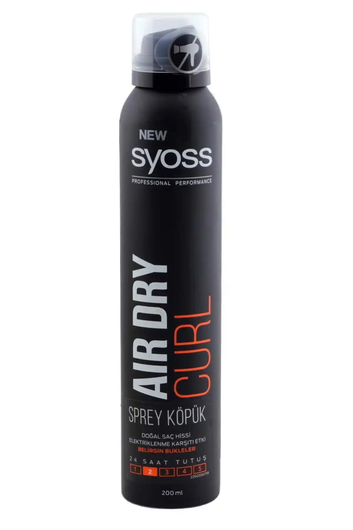 Syoss Saç Köpüğü 250ml Curl Hacim ve Yüksek Tutuculuk Özellikleriyle Etkili Saç Şekillendirme Ürünü