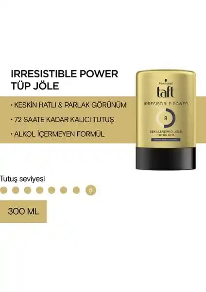 Taft Irresistible Power Jöle: 72 Saat Kalıcı ve Vegan Formüllü Saç Şekillendirme Ürünü