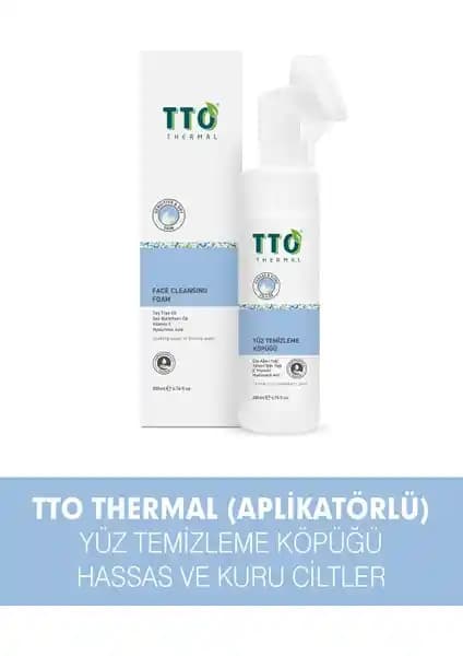 TTO Thermal Çay Ağacı Özlü Yüz Temizleme Köpüğü Doğal ve Hassas Ciltler İçin Uygun Temizlik Ürünü
