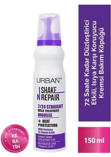 Urban Care Shake N Repair 7/24 Düzleştirici Köpük Saç Onarımı ve Düzleştirme Özellikleri