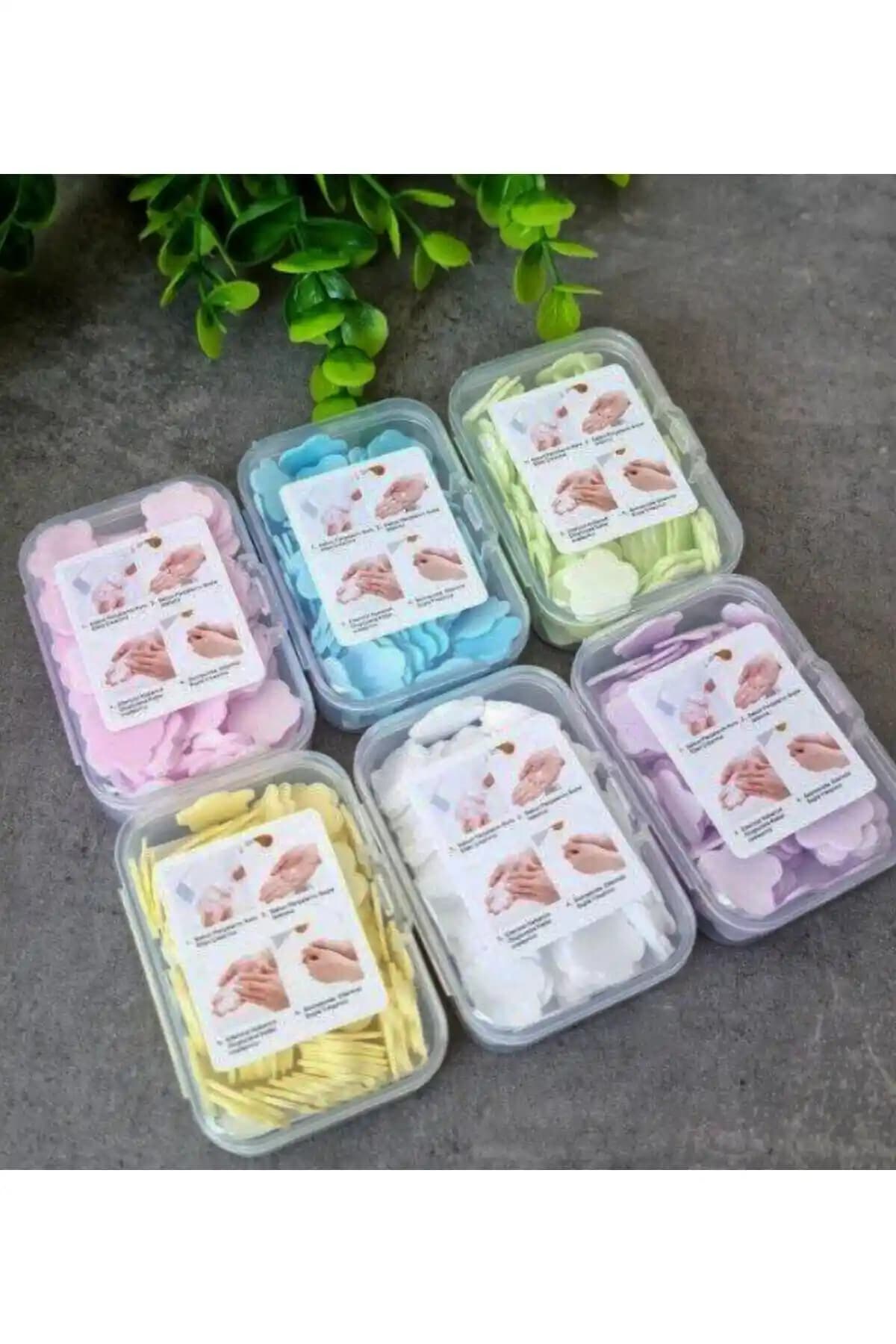 Vanckey 1 Kutu Sihirli Sabun Kokulu Çiçek Modeli Estetik ve Renkli Banyo Dekorasyonu Ürünü