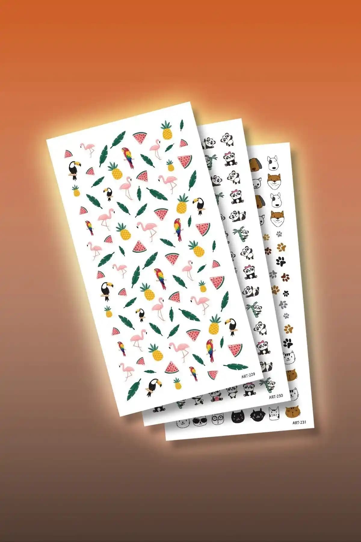 3'lü Tırnak Dövmesi Seti: Renkli ve Dayanıklı Nail Art Çözümü