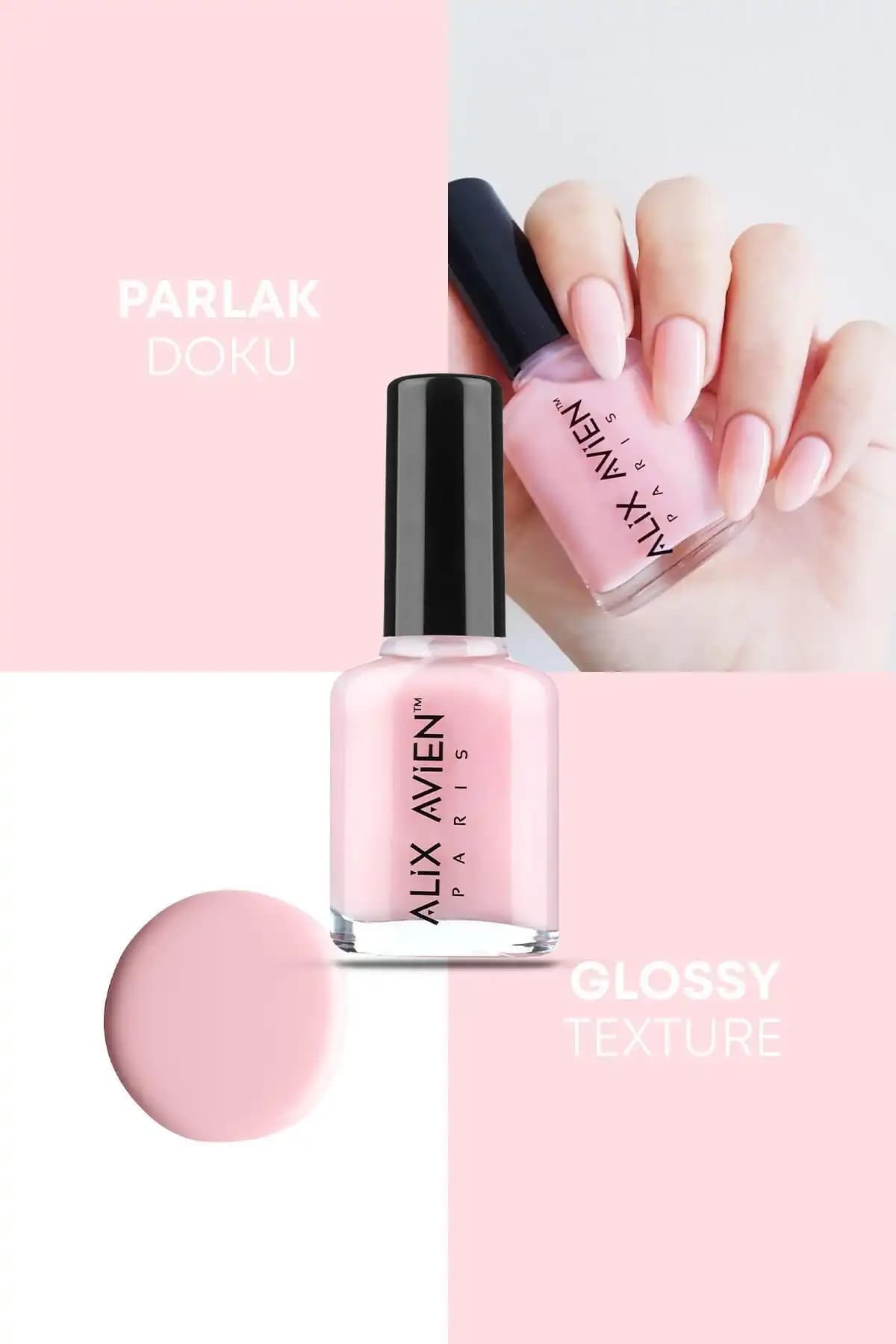 Alix Avien Açık Pembe ve Note Cosmetics Kahverengi Oje Karşılaştırması 1