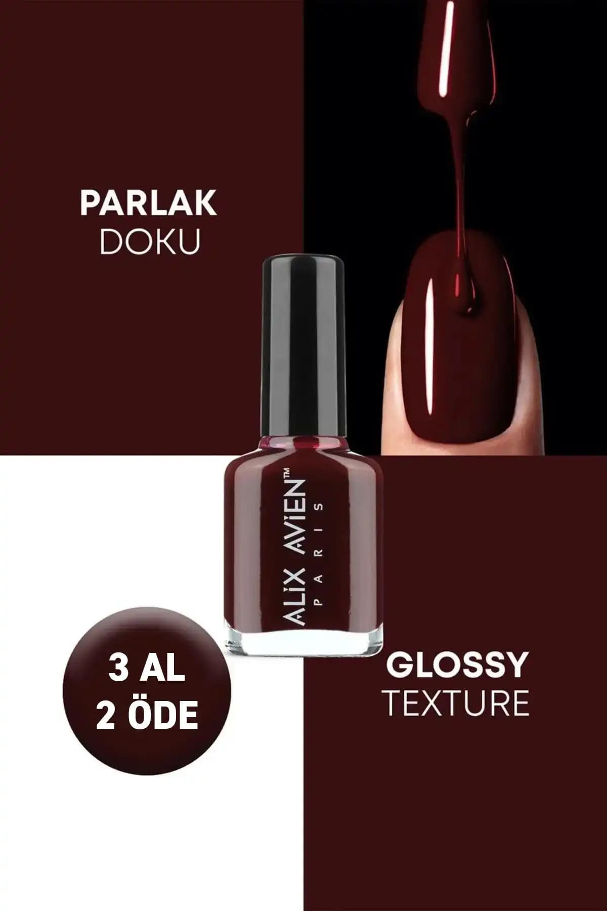 Alix Avien Bordo Oje 22 ve MOZIUR A138 Kalıcı Oje Karşılaştırması 1