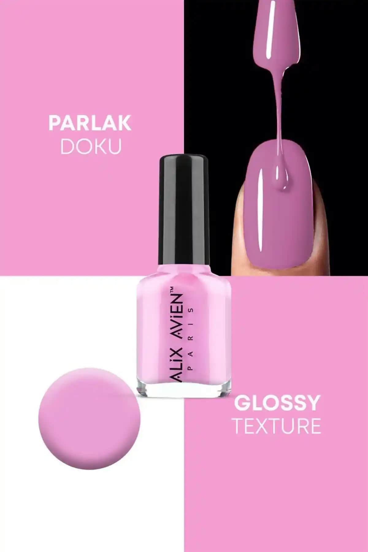 Alix Avien Pembe Oje 69: Kalıcı, parlak ve kolay uygulanan tırnak cilası