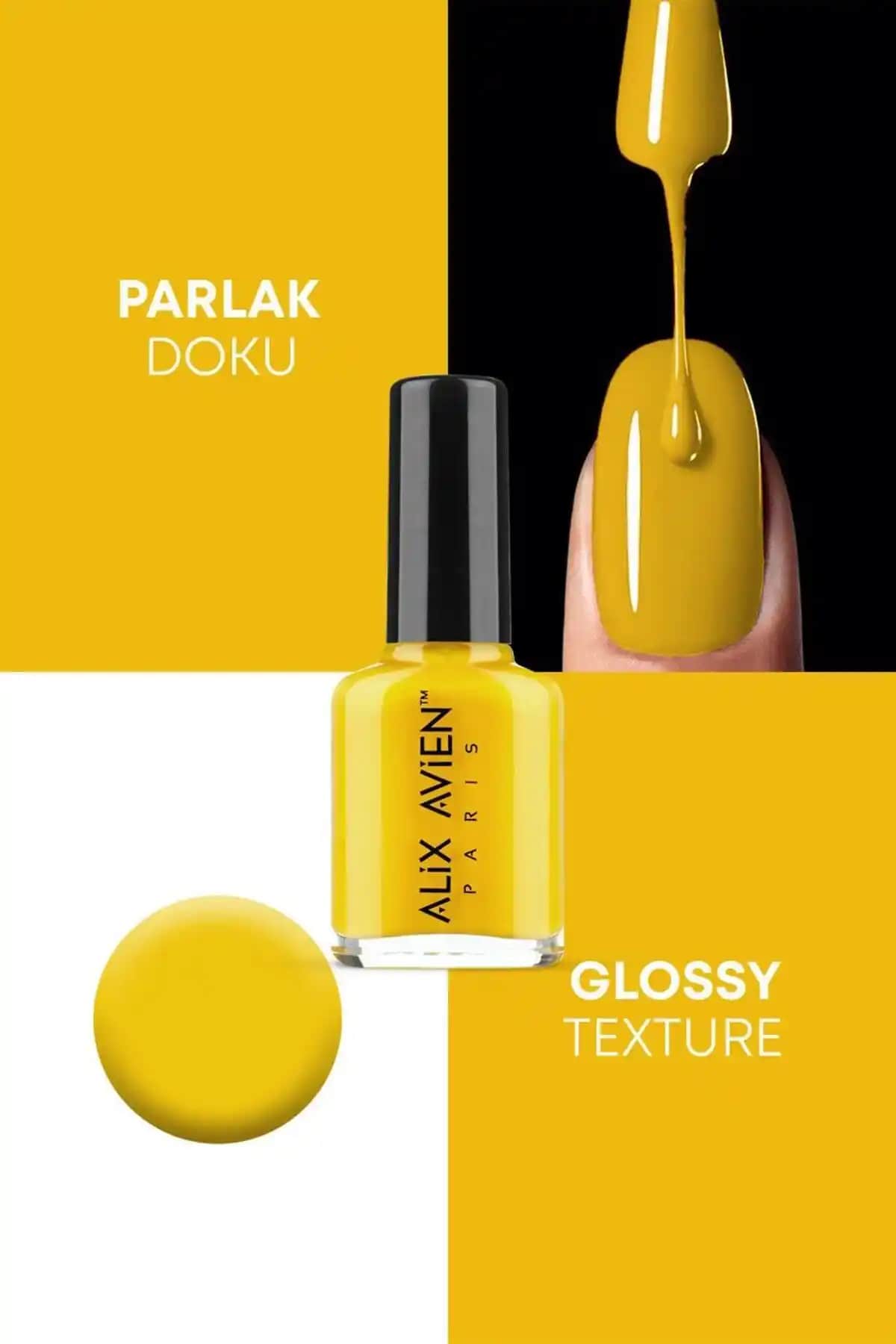 Alix Avien Sarı Oje 68: Yüksek Parlaklık ve Uzun Süreli Dayanıklılık Sağlayan Modern Tırnak Cilası