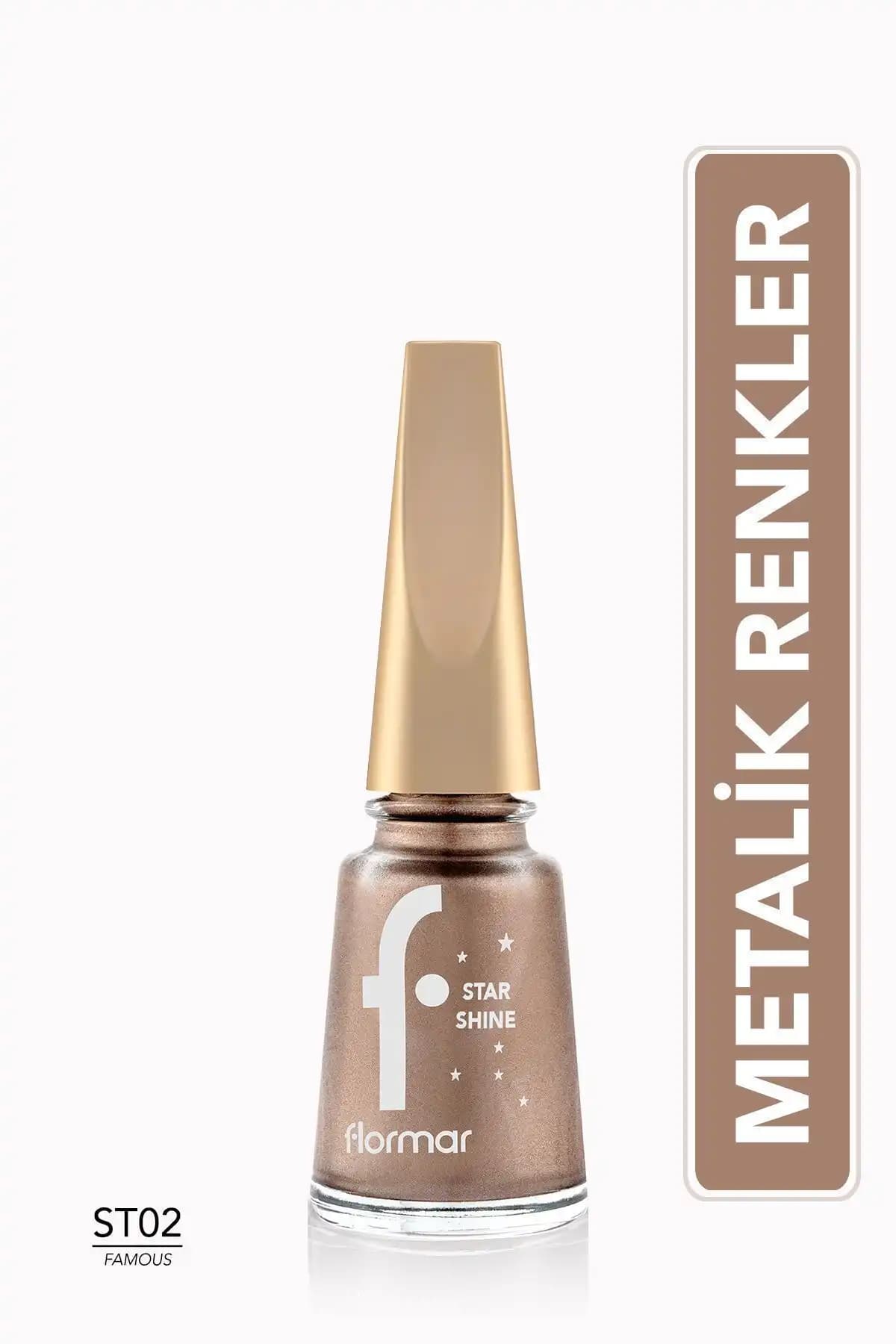 Alix Avien Sedefli Gold Oje ve Flormar Metalik Parlak Oje Karşılaştırması 2