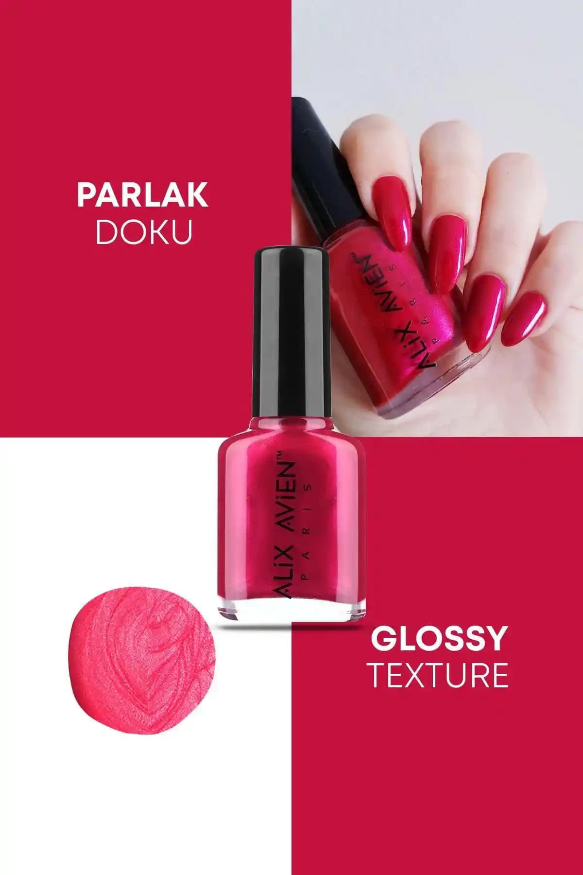 Alix Avien Sedefli Pembe Oje 105 ve Pastel Oje 149 Karşılaştırması