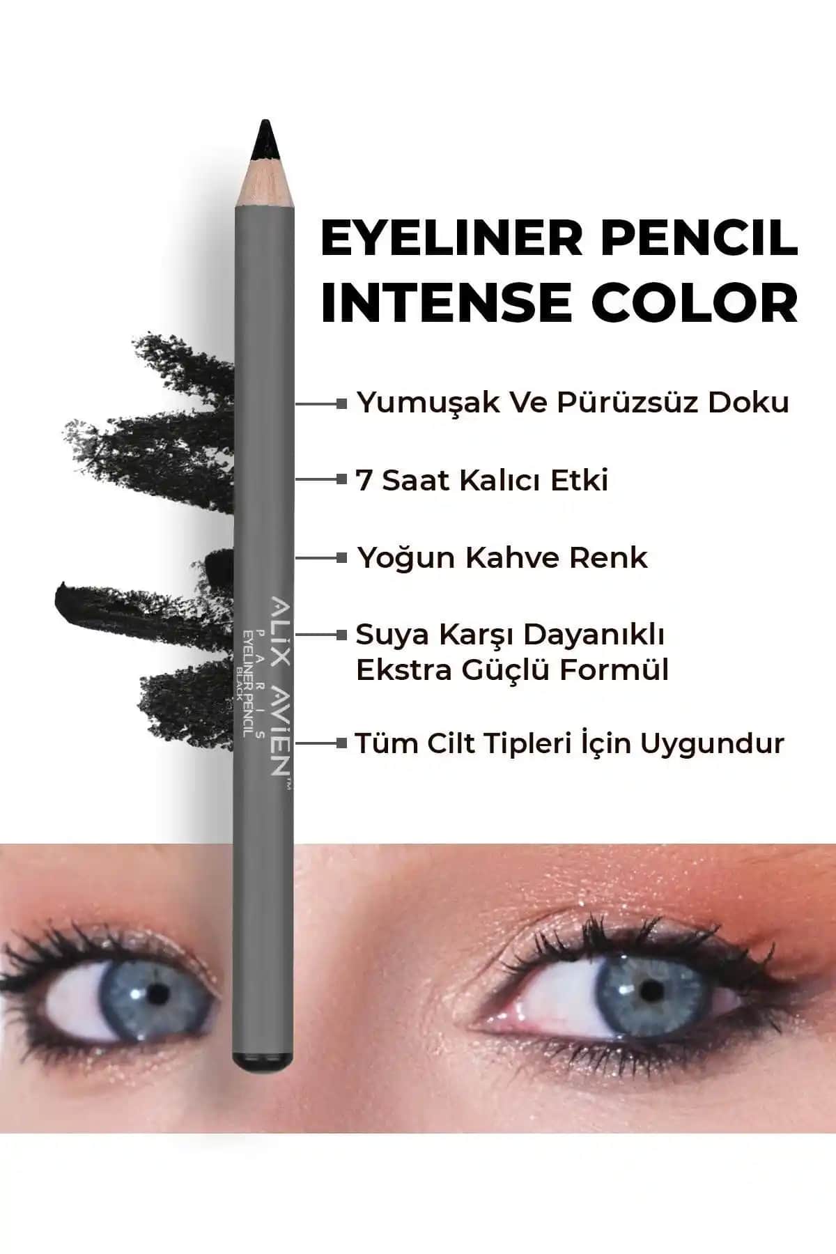 Alix Avien Siyah Göz Kalemi İncelemesi: Yoğun ve Pratik Göz Makyajı İçin Uygun Seçenek