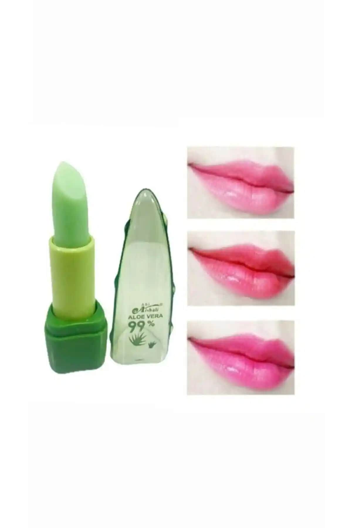 Aloe Vera %99 Dudak Bakım Sihirli Ruj: Doğal ve Nemlendirici Mat Dudak Rengi