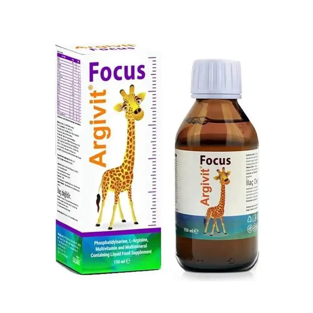 Argivit Focus Şurup 150 ml çocuklar için vitamin ve mineral destekli gelişim takviyesi