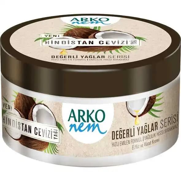 Arko Hindistan Cevizi Kremi: Doğal İçeriklerle Güçlendirilmiş Cilt Bakım Kremi