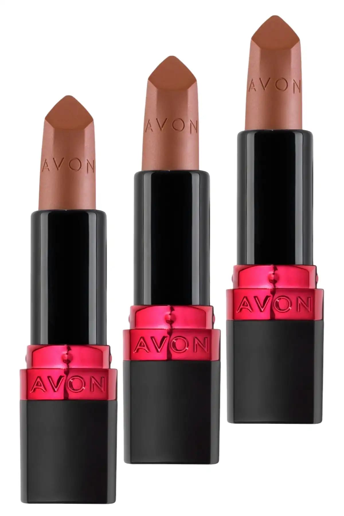 Avon Ultra Mat Ruj Marvellous Mocha Üçlü Set: Doğal ve Kalıcı Dudaklar İçin Modern Seçenek