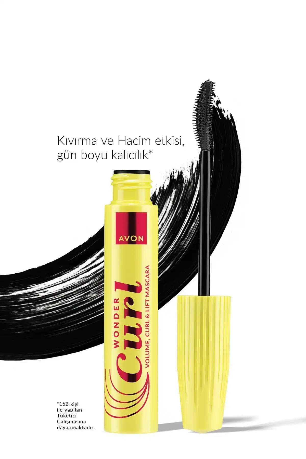 Avon Wondercurl Maskara ile Kirpiklerde Hacim ve Kıvırma Uzun Süre Kalıcı Etkili