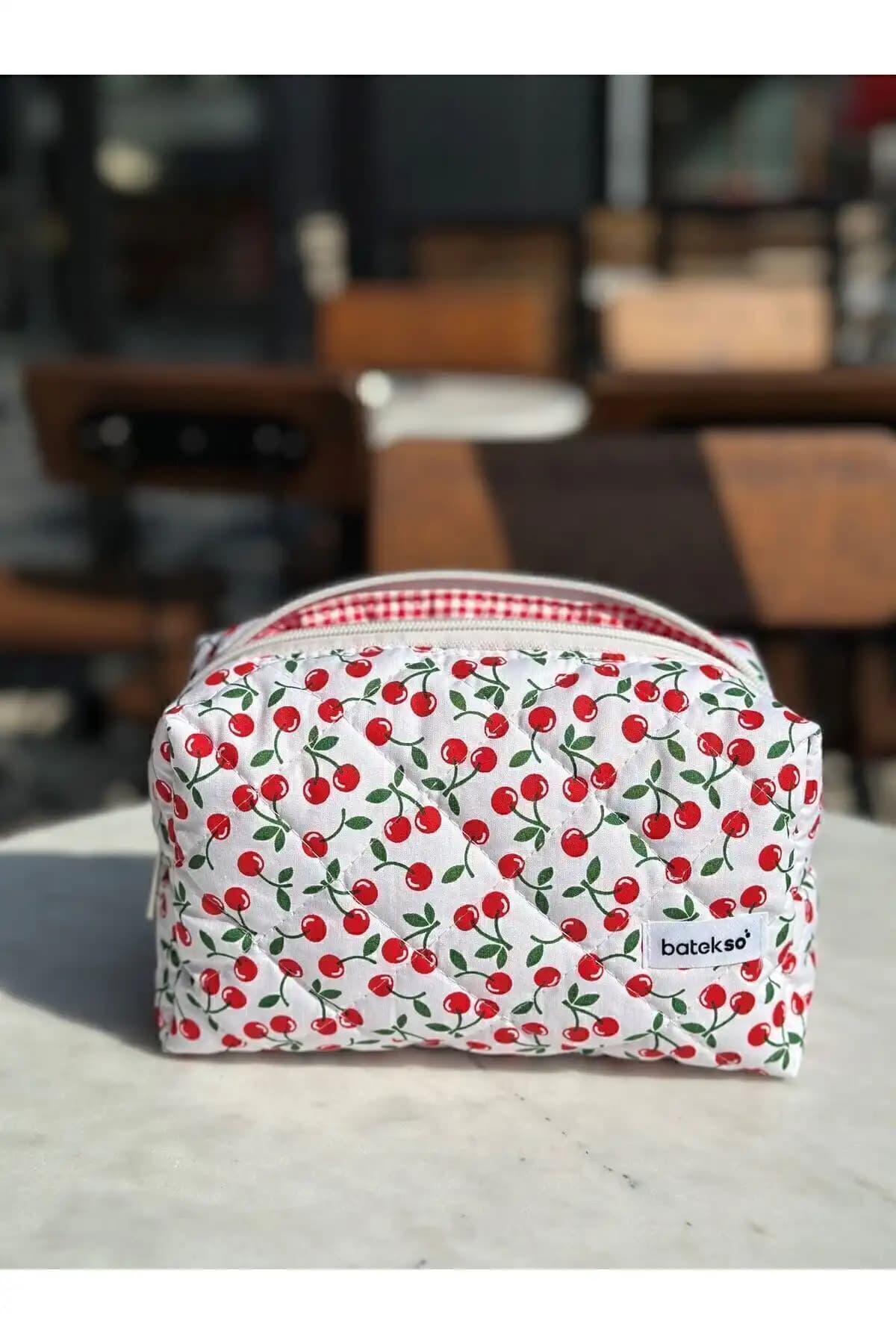 Batekso Mini Kiraz Desenli Makyaj Çantası ve Çınar Bez Çanta Clutch Little Prince Karşılaştırması 1
