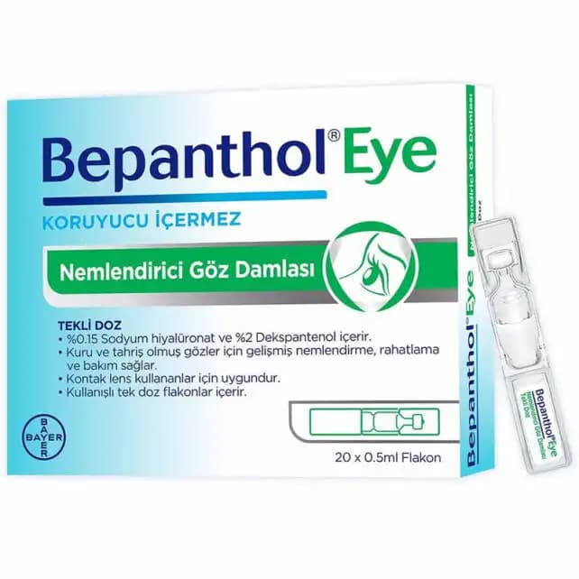 Bepanthol Nemlendirici Göz Damlası: Göz Kuruluğu ve Tahrişi İçin Güvenilir Çözüm