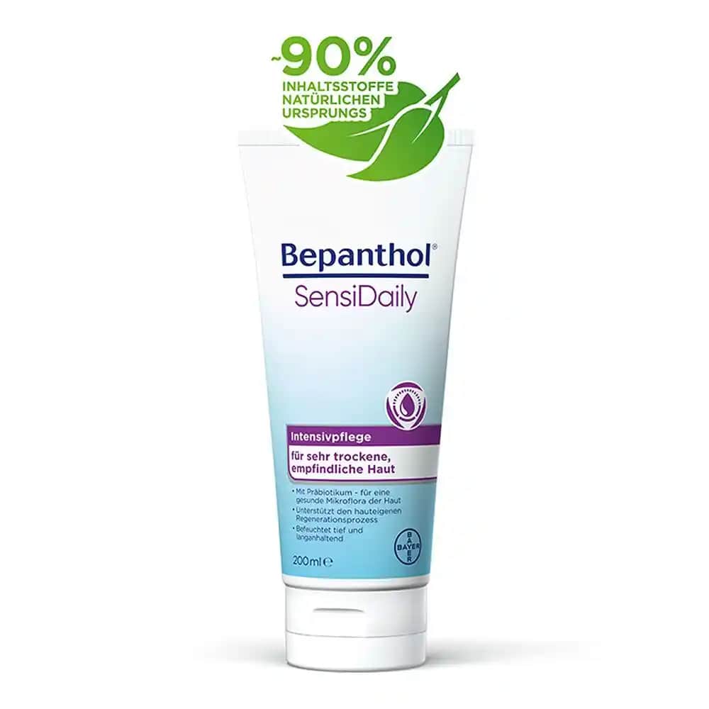 Bepanthol SensiDaily 200 ml Hassas ve Kuru Ciltler İçin Güvenilir Nemlendirici Çözüm