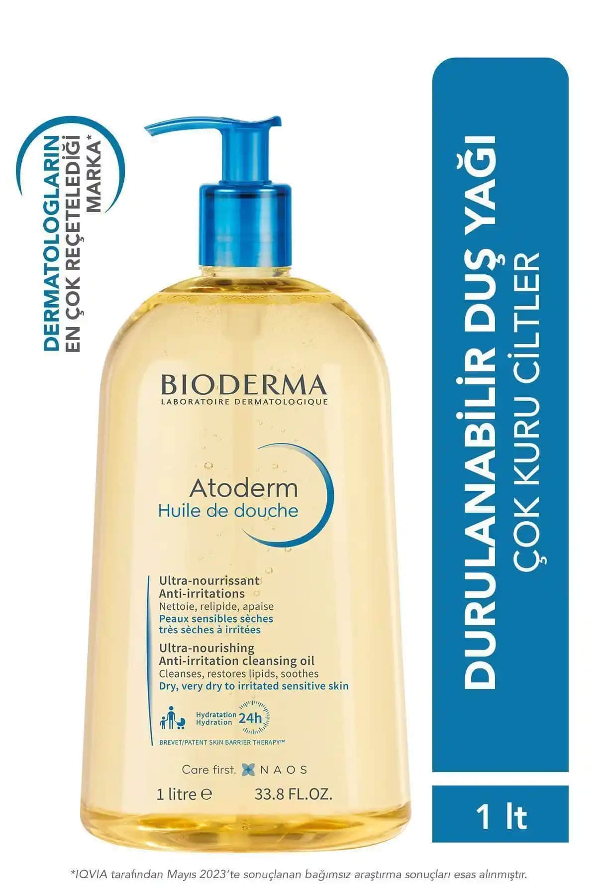 Bioderma Atoderm Duş Yağı: Hassas ve Kuru Ciltler İçin Güvenilir Temizlik ve Nemlendirme Çözümü