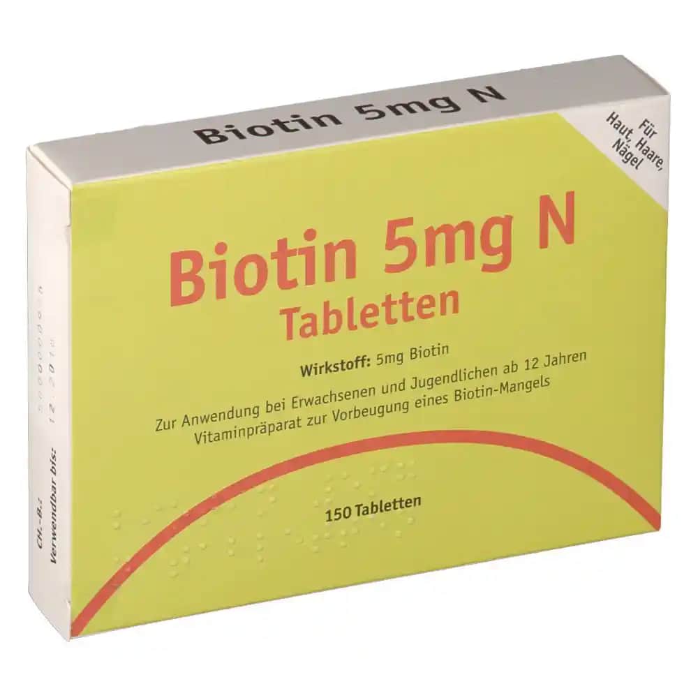 Biotin 5 mg ile saç, cilt ve tırnak sağlığını destekleyen yüksek doz takviyesi