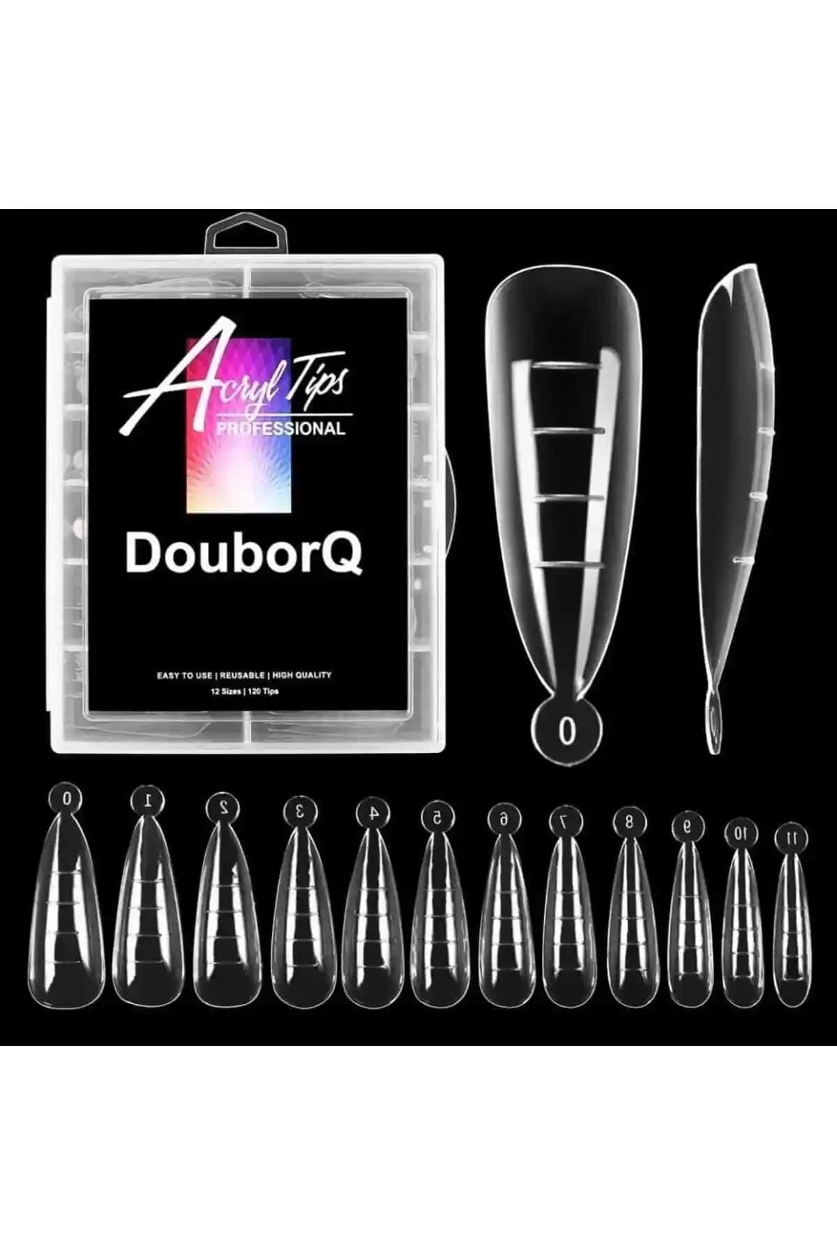 Born Pretty Gold Beauty Stiletto Poly Gel Tips 120'li: Modern ve Şık Tırnak Bakım Çözümü