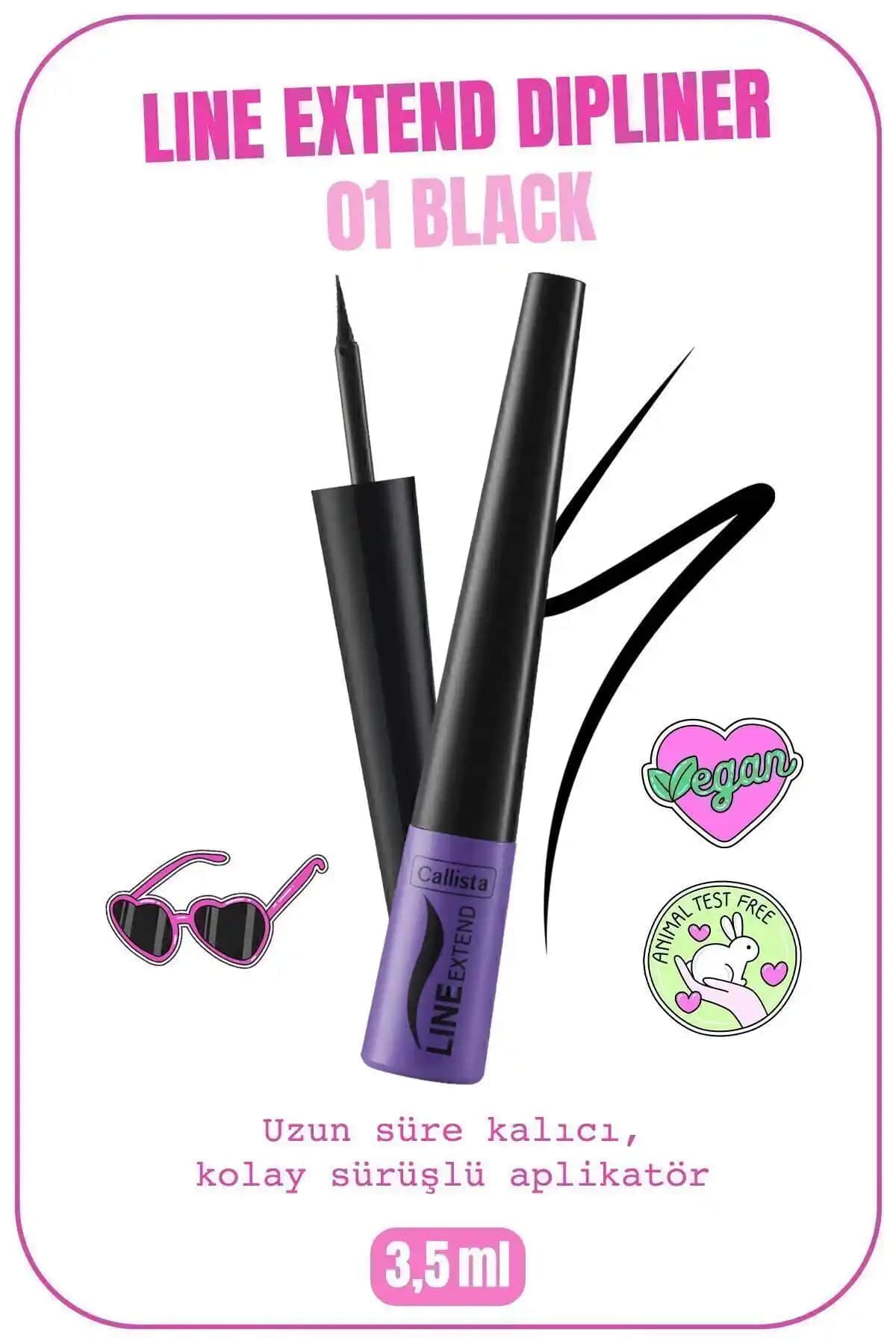 Callista Line Extend Dipliner: Siyah, Kalıcı ve İnce Uçlu Sıvı Eyeliner Özellikleri