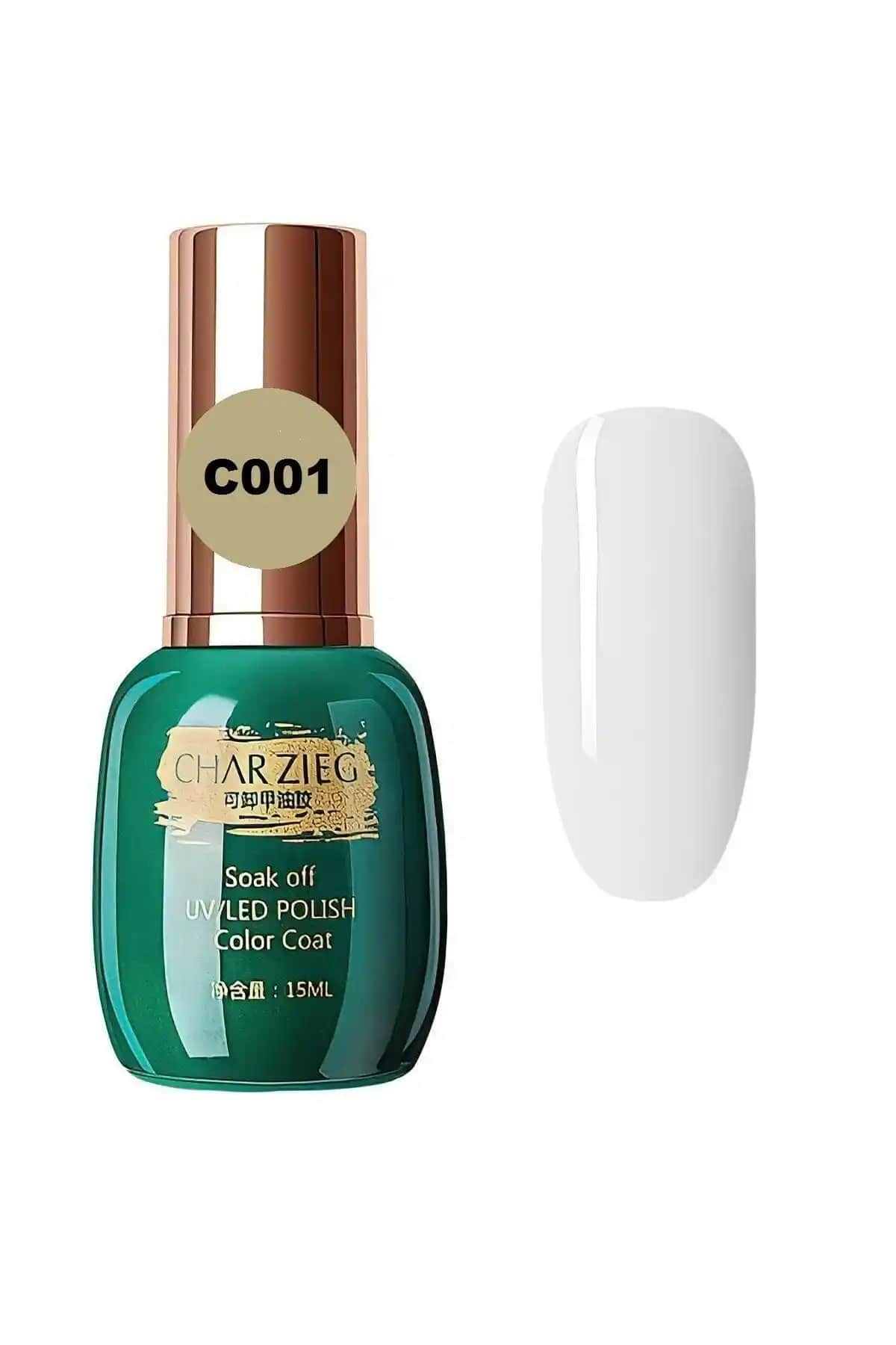 Charzieg 15 ml Kalıcı Oje Beyaz Mat UV LED Teknolojisiyle Uzun Süre Dayanır