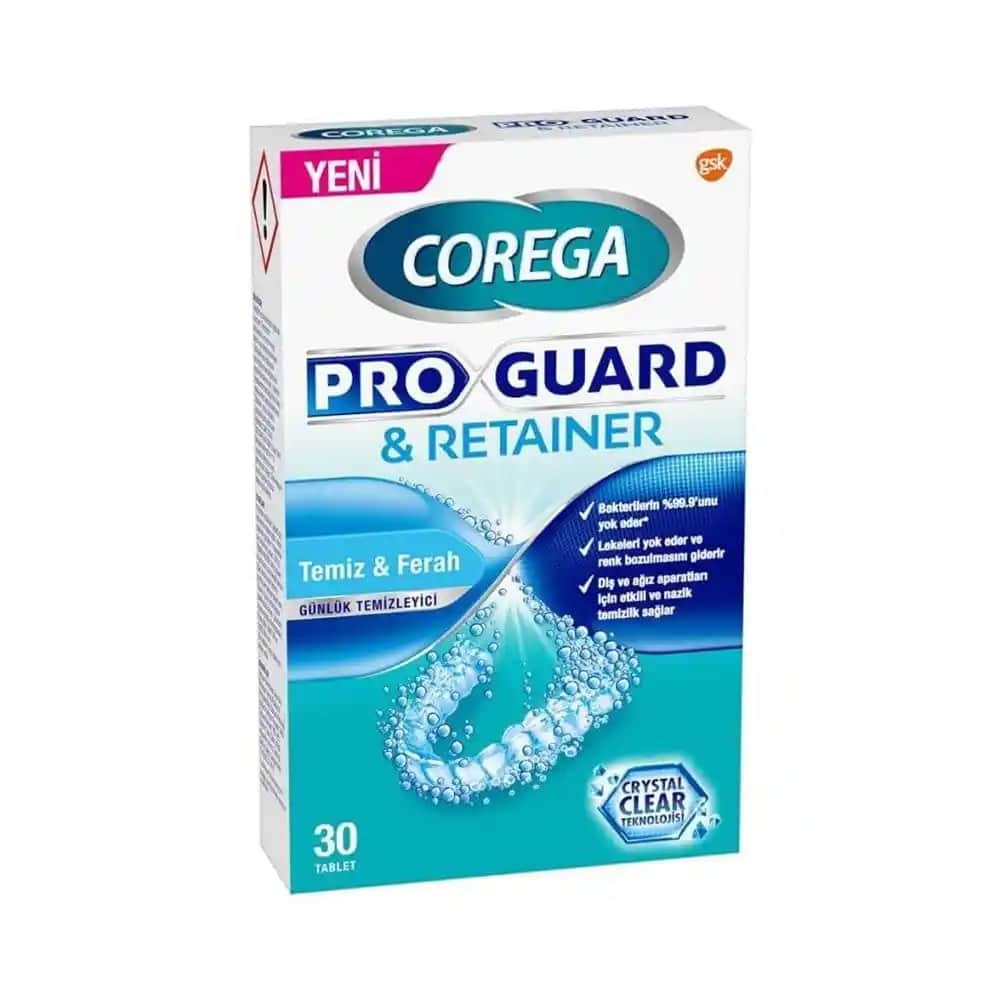 Corega Proguard Retainer Temizleme Tableti ile Dental Aparat Hijyeninizi Koruyun