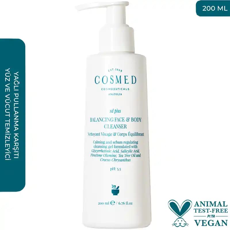 Cosmed SD Plus Serumu: Yağlı ve Hassas Ciltler İçin Dengeleyici Bakım Ürünü