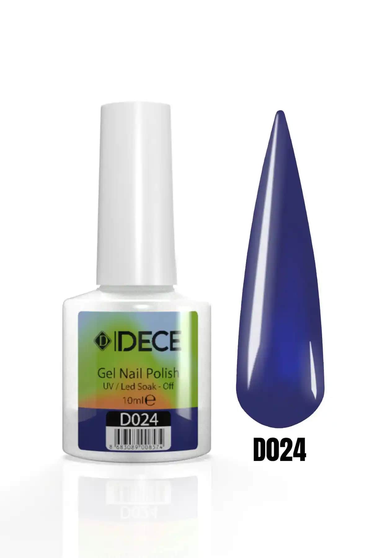 D Dece Kalıcı Oje UV LED 10ml - Uzun Süre Dayanıklı ve Parlak Mavi Renkli Oje