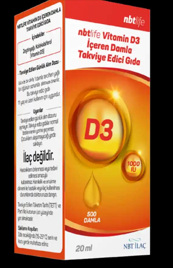 D3 Damlası: Kozmetik ve Sağlıkta Kullanımıyla Güçlü Bir Vitamin Takviyesi