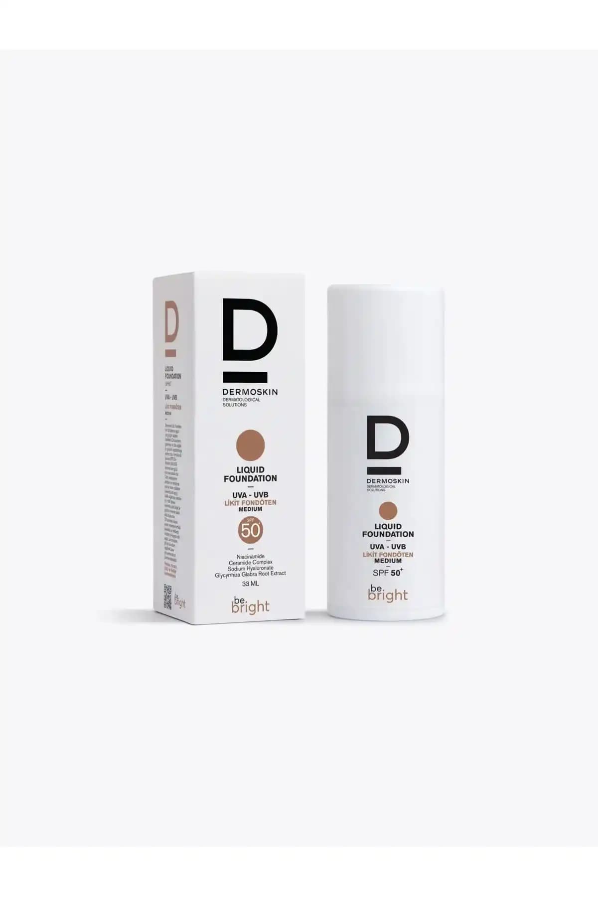 Dermoskin Be Bright Likit Fondöten SPF50+ ile doğal ve koruyucu makyaj deneyimi
