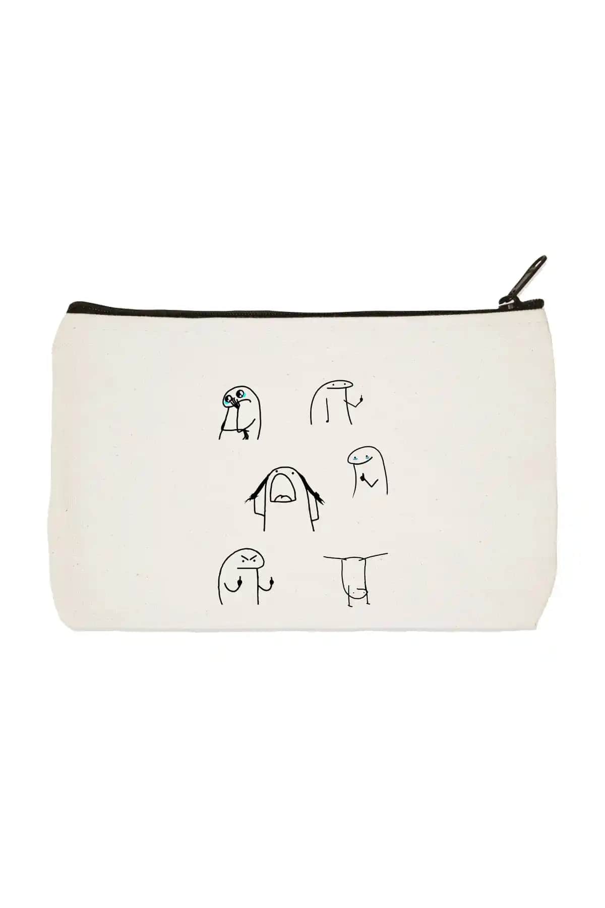 Designedfy Baskılı Bez Makyaj Çantası: Şık ve Fonksiyonel Dayanıklı Tasarım