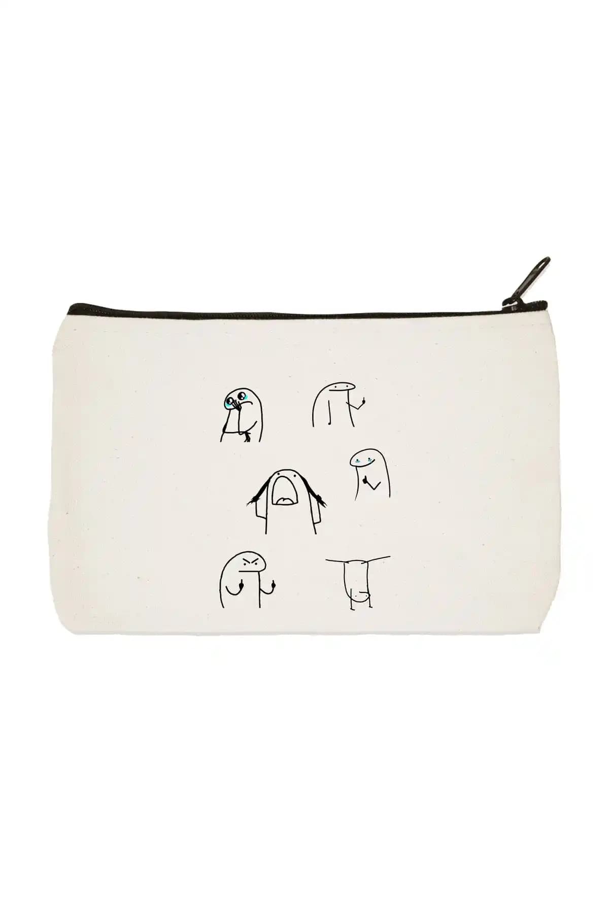 Designedfy Baskılı Bez Makyaj Çantası: Şık ve Fonksiyonel Dayanıklı Tasarım