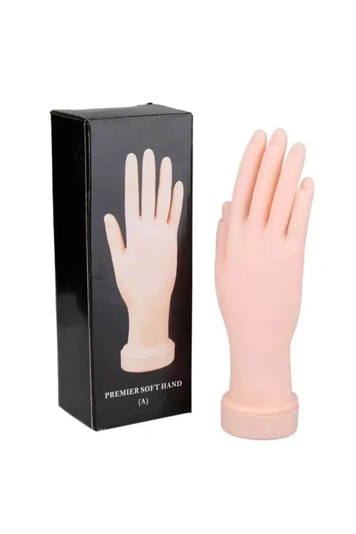 ELLEA NAIL Silikon Protez Tırnak Eğitim Eli: Tırnak Bakımı ve Eğitim İçin Uygun Araç