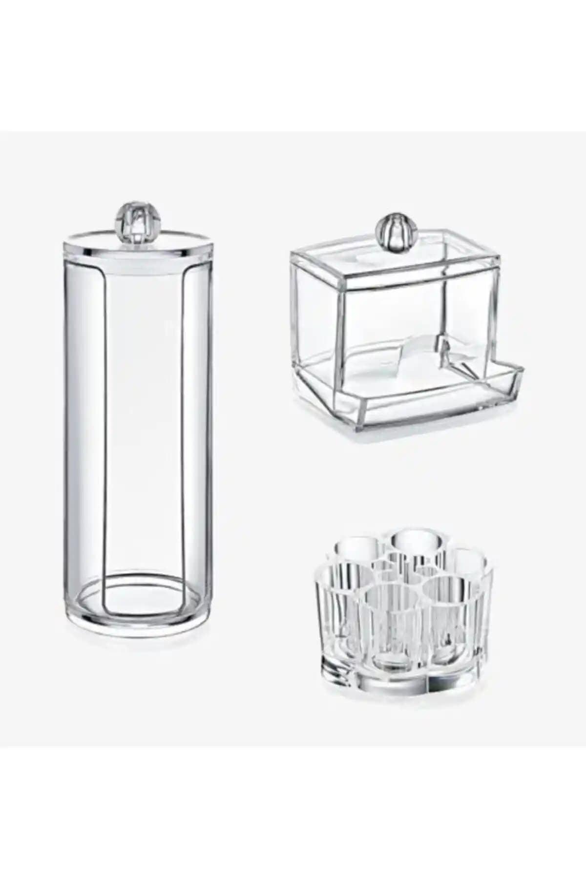 Esay Home 3'lü Makyaj Organizeri: Pratik ve Şık Çözümle Makyaj Düzeninizi Sağlamlaştırın