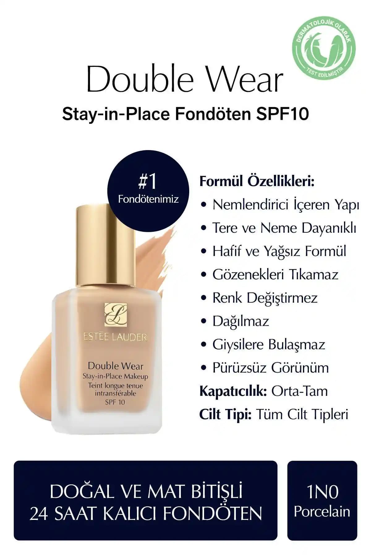 Estee Lauder Double Wear Fondöten Karşılaştırması: 1N0 Porcelain ve 1W1 Bone Ürünlerinin Özellikleri