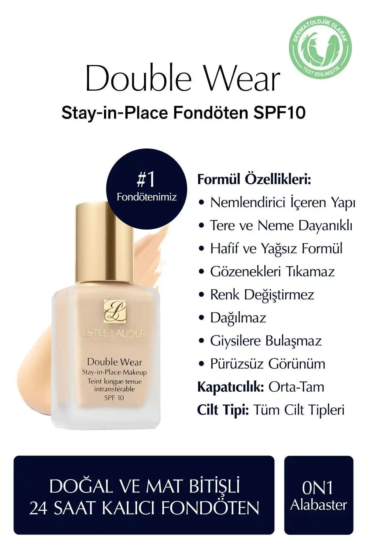 Estée Lauder Double Wear Stay-in-Place Fondöten: Uzun Süre Dayanıklı ve Mat Görünüm Sağlayan Kapsamlı Rehber