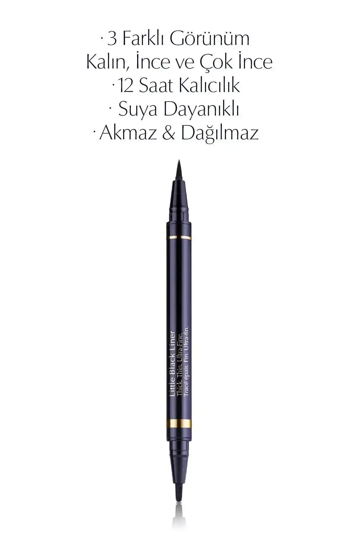 Estée Lauder Siyah Likit Eyeliner: Dayanıklı ve Kullanışlı Çift Uçlu Göz Kalemi