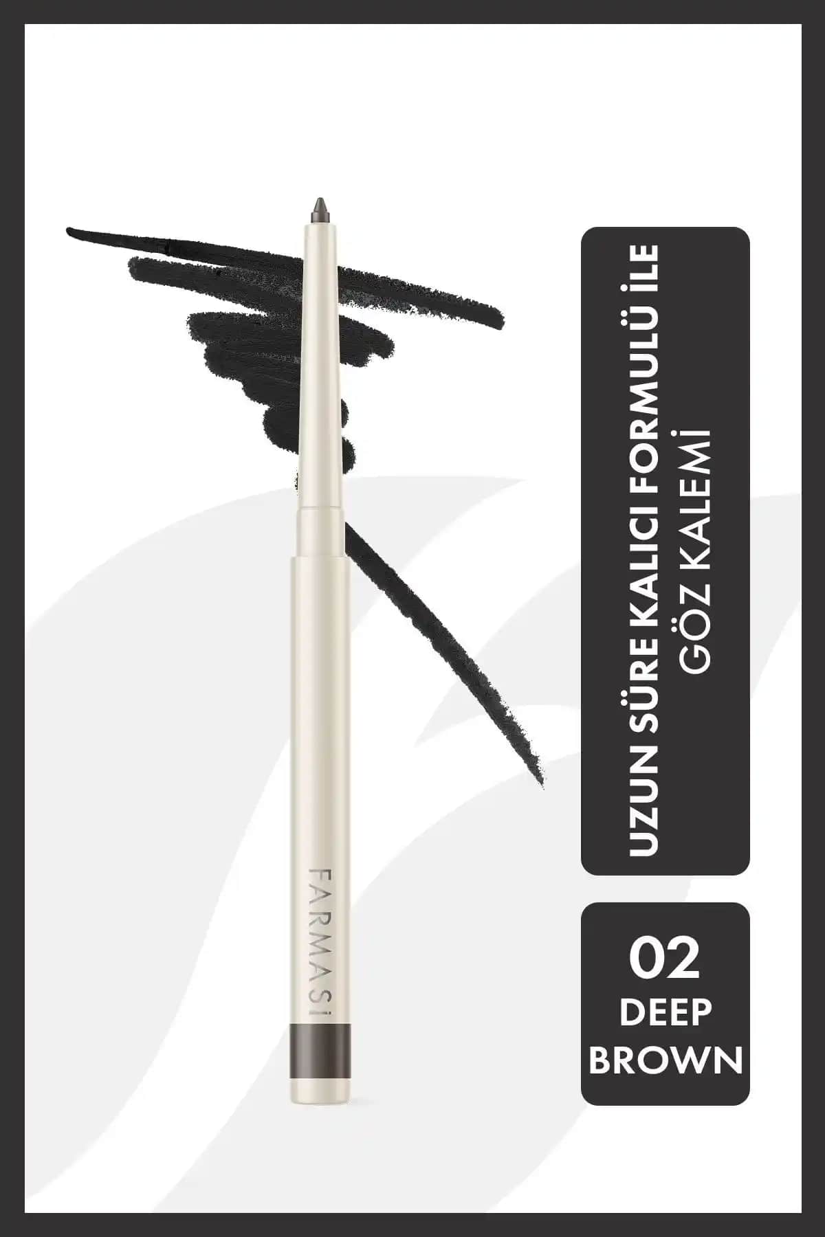 Farmasi Asansörlü Göz Kalemi 02 Deep Brown: Kaliteli ve Dayanıklı Doğal Göz Makyajı