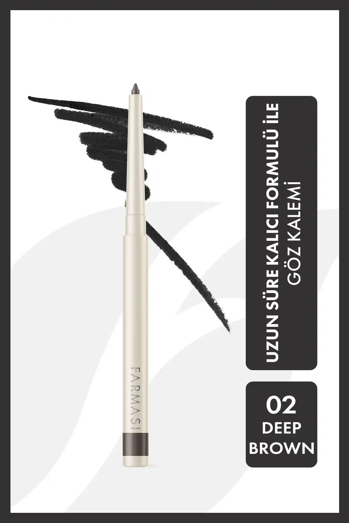 Farmasi Asansörlü Göz Kalemi 02 Deep Brown: Kaliteli ve Dayanıklı Doğal Göz Makyajı