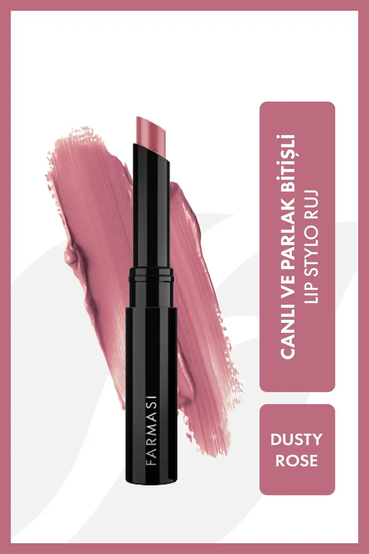 Farmasi Lip Stylo Dusty Rose Dudak Rujuyla Doğal ve Parlak Görünüm Elde Edin